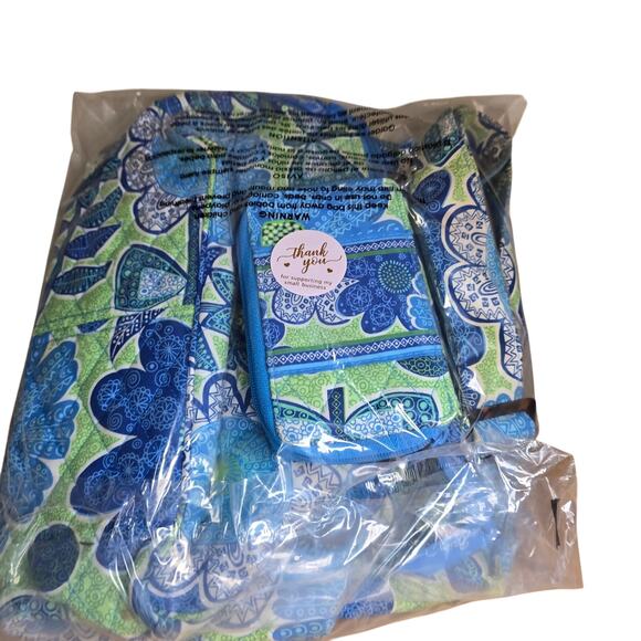 Vera Bradley Claire Lizzy Crossbody Bag 12x8x5 with Matching Wristlet Wallet - Picture 12 of 14